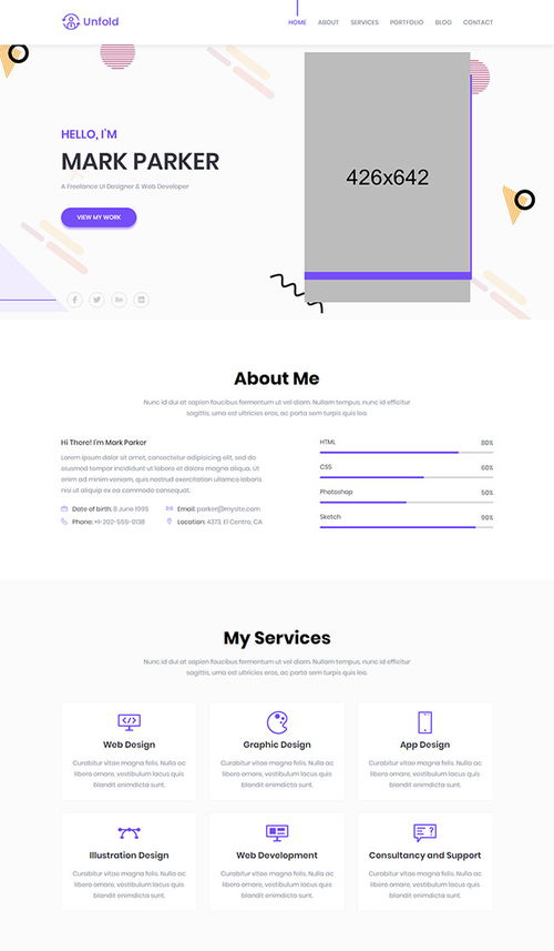 ui设计与web开发网站模板