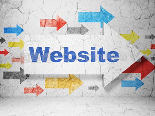 基于垃圾墙背景的网页开发概念箭头