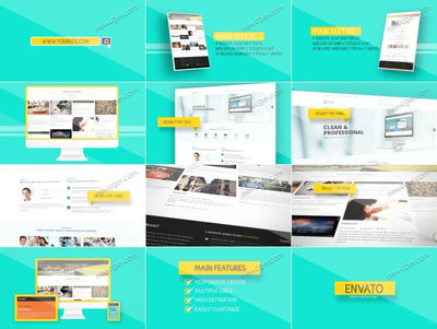 网页开发、设计或网站营销的宣传演示AE工程