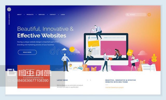 创意网站模板设计Creative website template design
