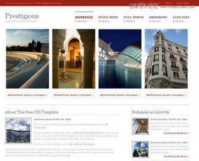 50个高品质免费HTML5与CSS3网页模板 网页设计与开发实用资源